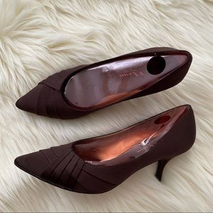 Nina Brown Kitten Heels Shoe
